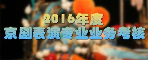 日毕黄片国家京剧院2016年度京剧表演专业业务考...